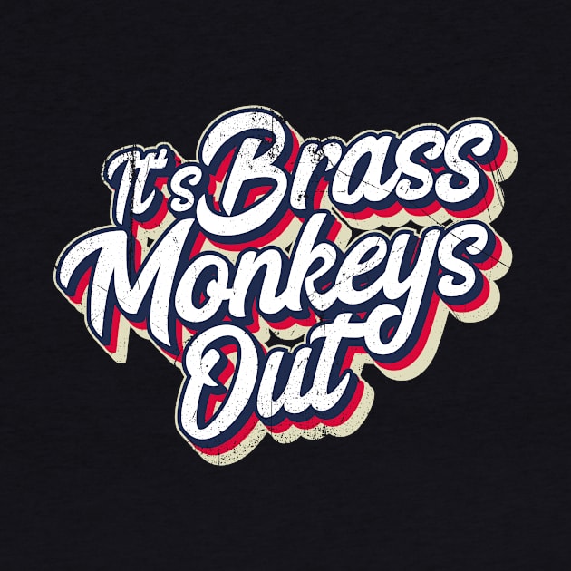 It's Brass Monkeys Out (Brit Slang: It's Cold Outside) by bluerockproducts